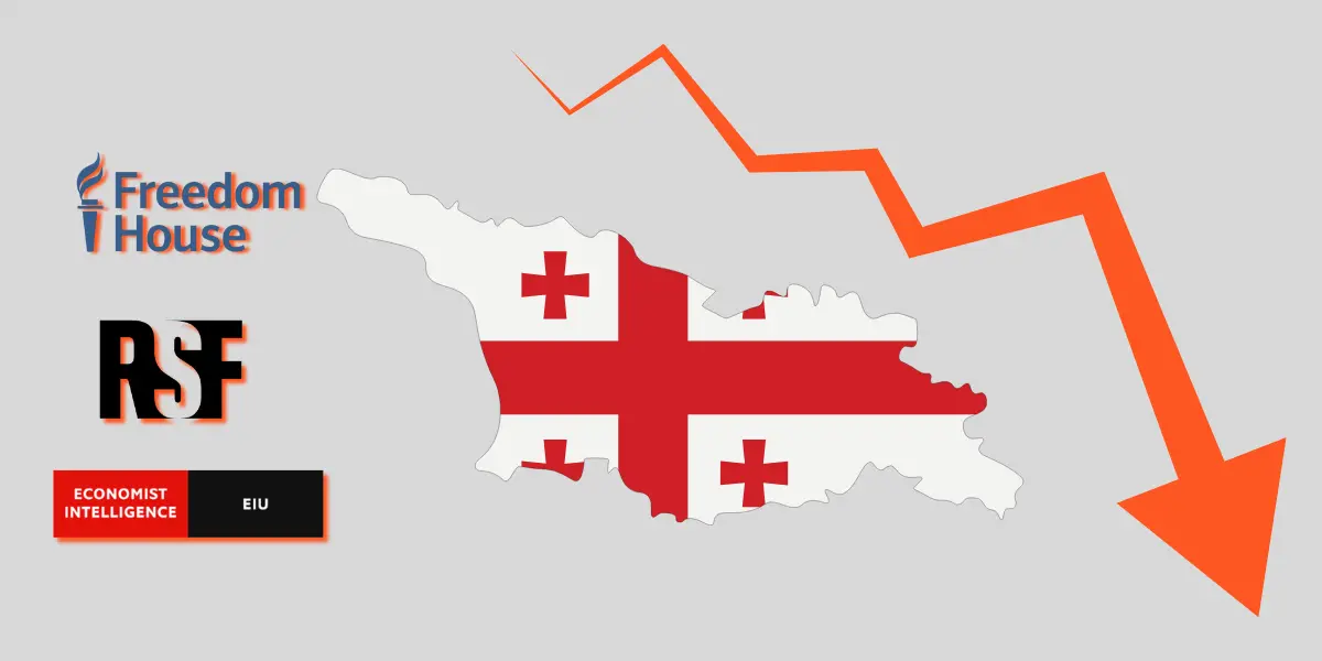 საერთაშორისო რეიტინგები აჩვენებს, რომ საქართველოს დამოუკიდებლობის მოპოვების შემდეგ ყველაზე მოკლე დროში ყველაზე მასშტაბური დემოკრატიული ვარდნა აქვს