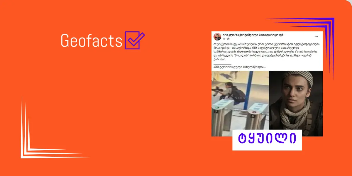 თურქეთში მოწყობილი ტერაქტი ვიდეო თამაშის პერსონაჟს ბრალდება