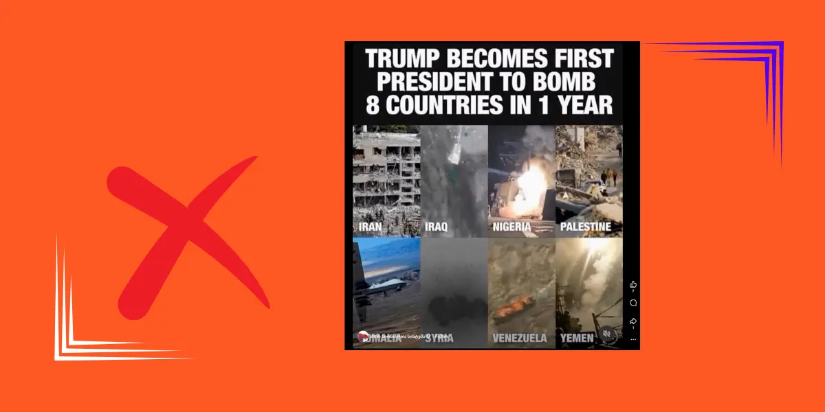 არის თუ არა დონალდ ტრამპი აშშ-ის პირველი პრეზიდენტი, რომელმაც ერთ წელიწადში 8 ქვეყანა დაბომბა?